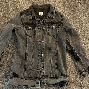 Cello Charcoal Black Jean Jacket